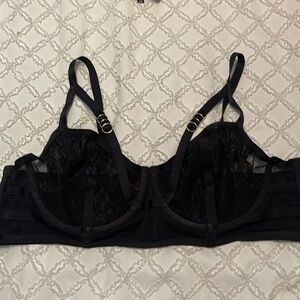Black lace bralette